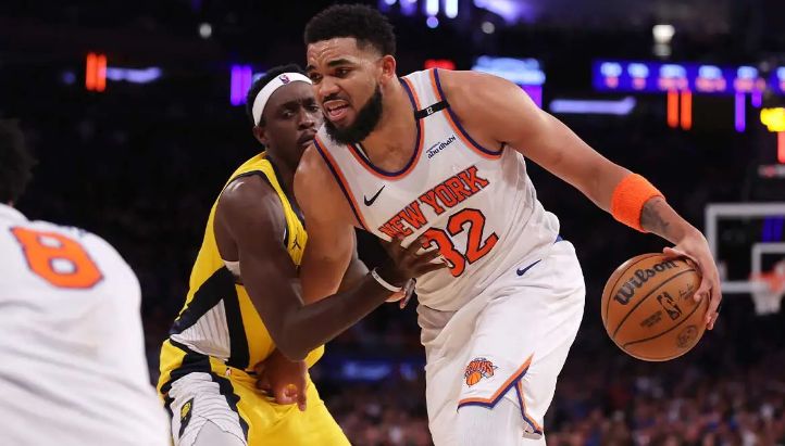 尼克斯生死战半场领先11分！唐斯带伤狂砍17+10，哈利伯顿3中0状态低迷