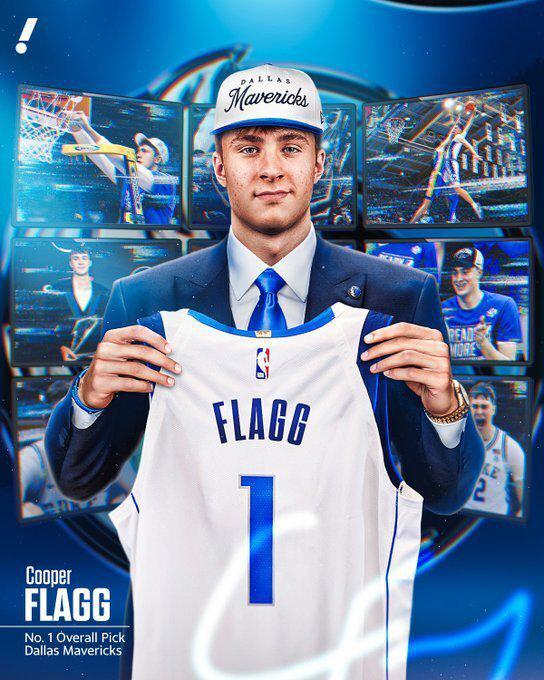 2025NBA选秀大会：独行侠夺状元签，弗拉格强势当选